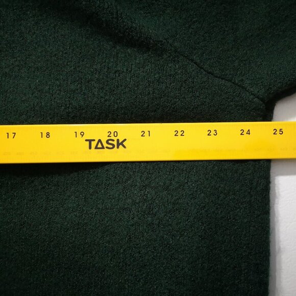 JustFab Ladies Size Large Dark Green Open Long Cardigan / Duster - Picture 7 of 8